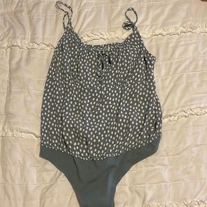 Abercrombie Blue Spotted Bodysuit